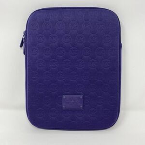 Michael Kors Purple Logo Neoprene i-Pad Tablet Protective Travel Case